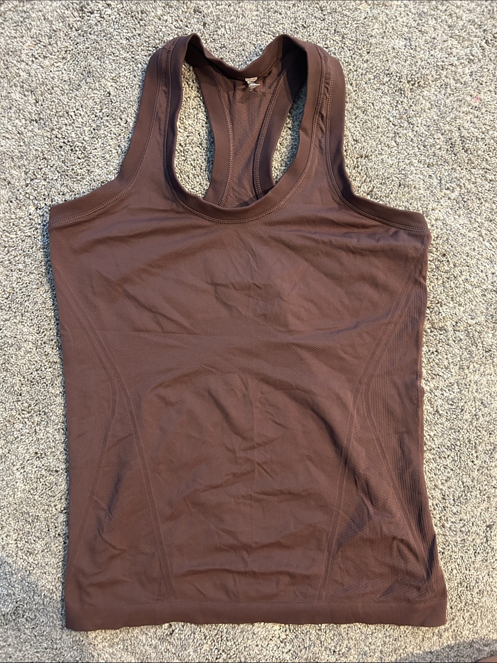 Athleta Brown Racerback Performance Tank